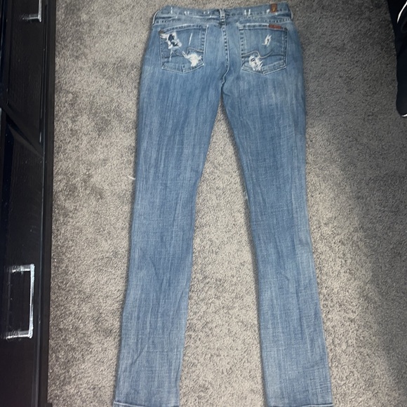 7 for all mankind cute distressed jeans - Picture 3 of 5